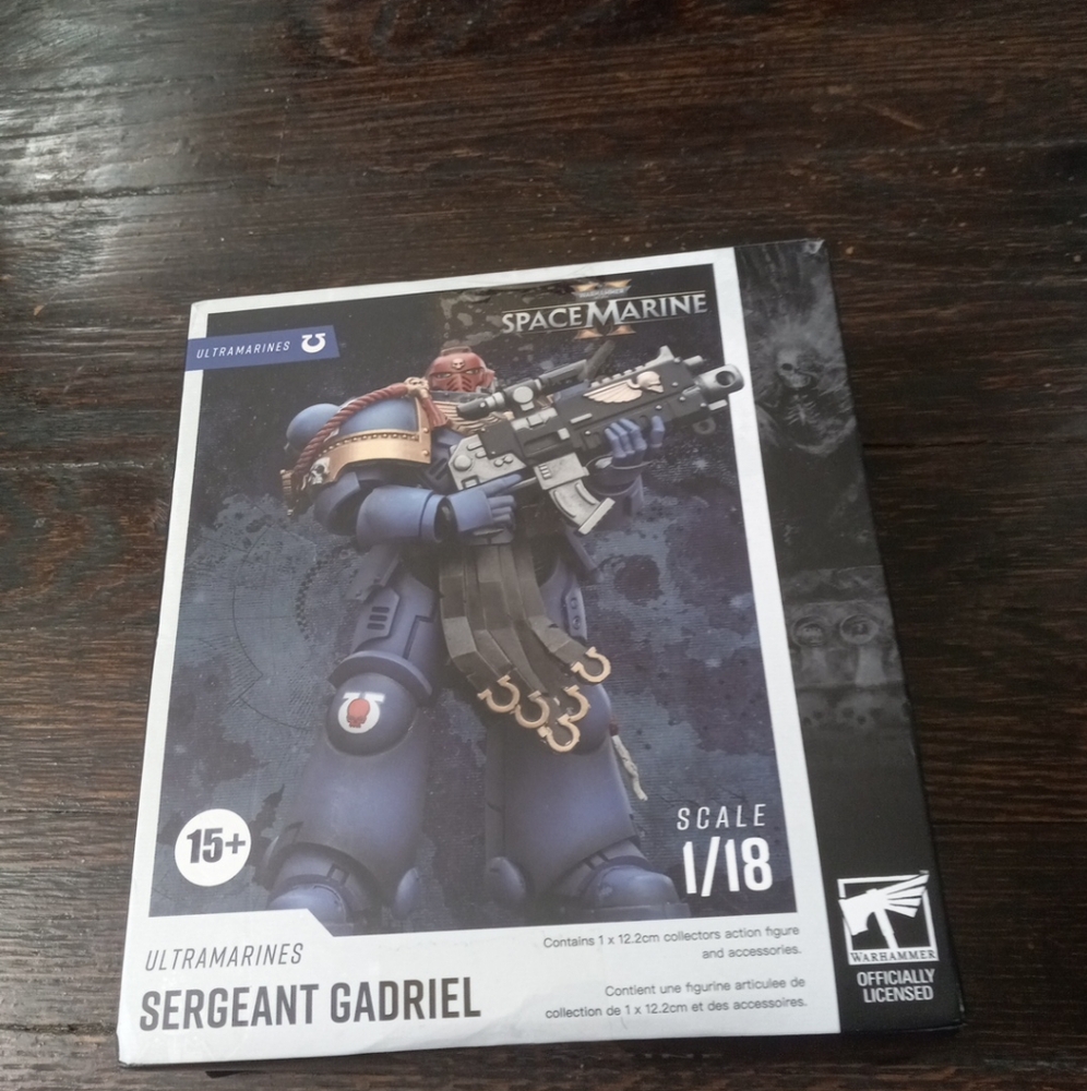 JoyToy Warhammer 40,000 40K Space Marines 2 Ultramarines Sergeant Gadriel